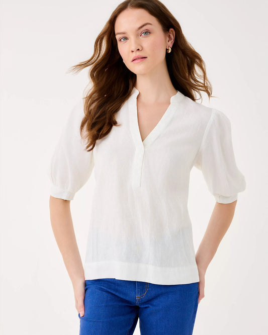 Mialeigh Linen Top