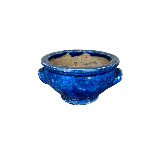 French Cobalt Earthenware Bowl