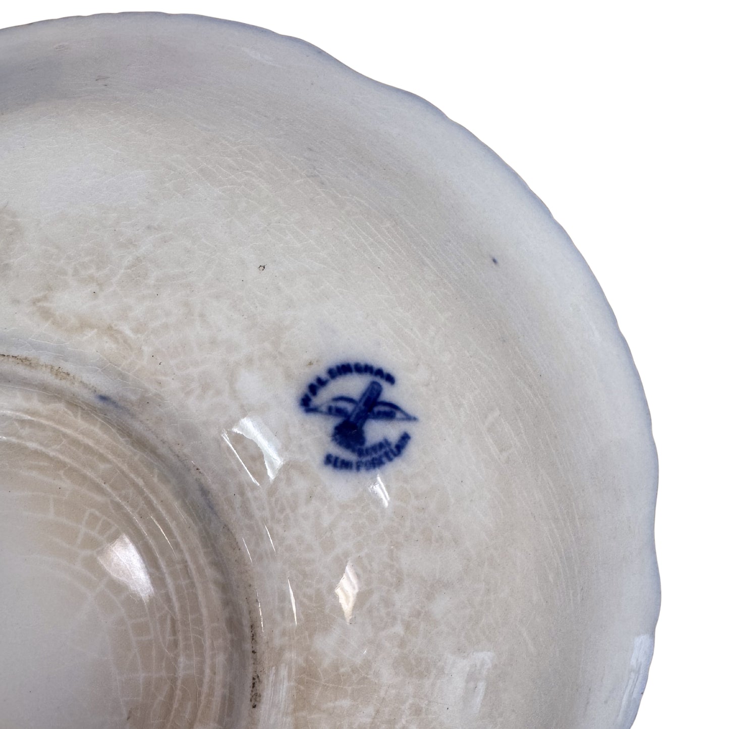 Flow Blue Bowl – W.H. Grindley, England (c. 1890–1905)