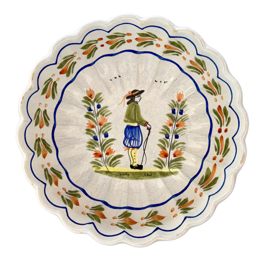 Henriot Quimper - Scallop Bowl