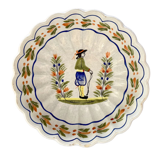 Henriot Quimper - Scallop Bowl