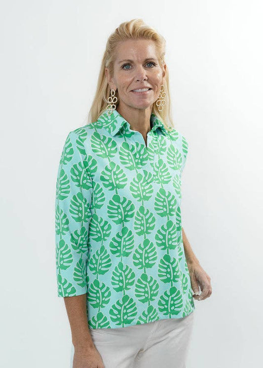 Polo 3/4 Sleeve Top