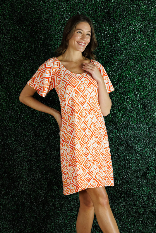 The Natalia Dress in Red Diamond