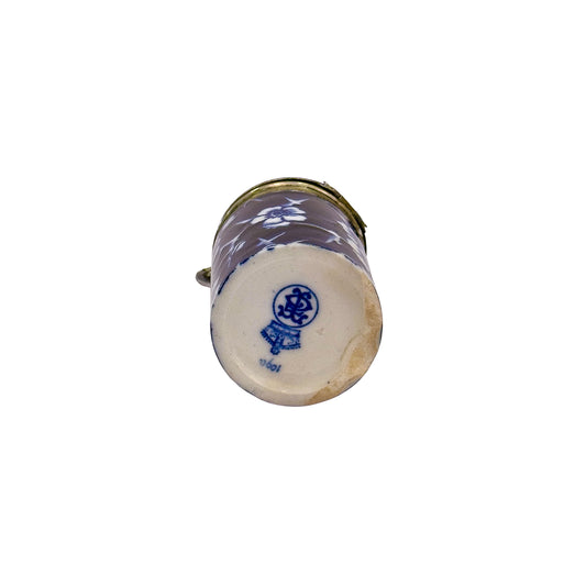 Royal Copenhagen Blue Floral Lidded Jar (1890)