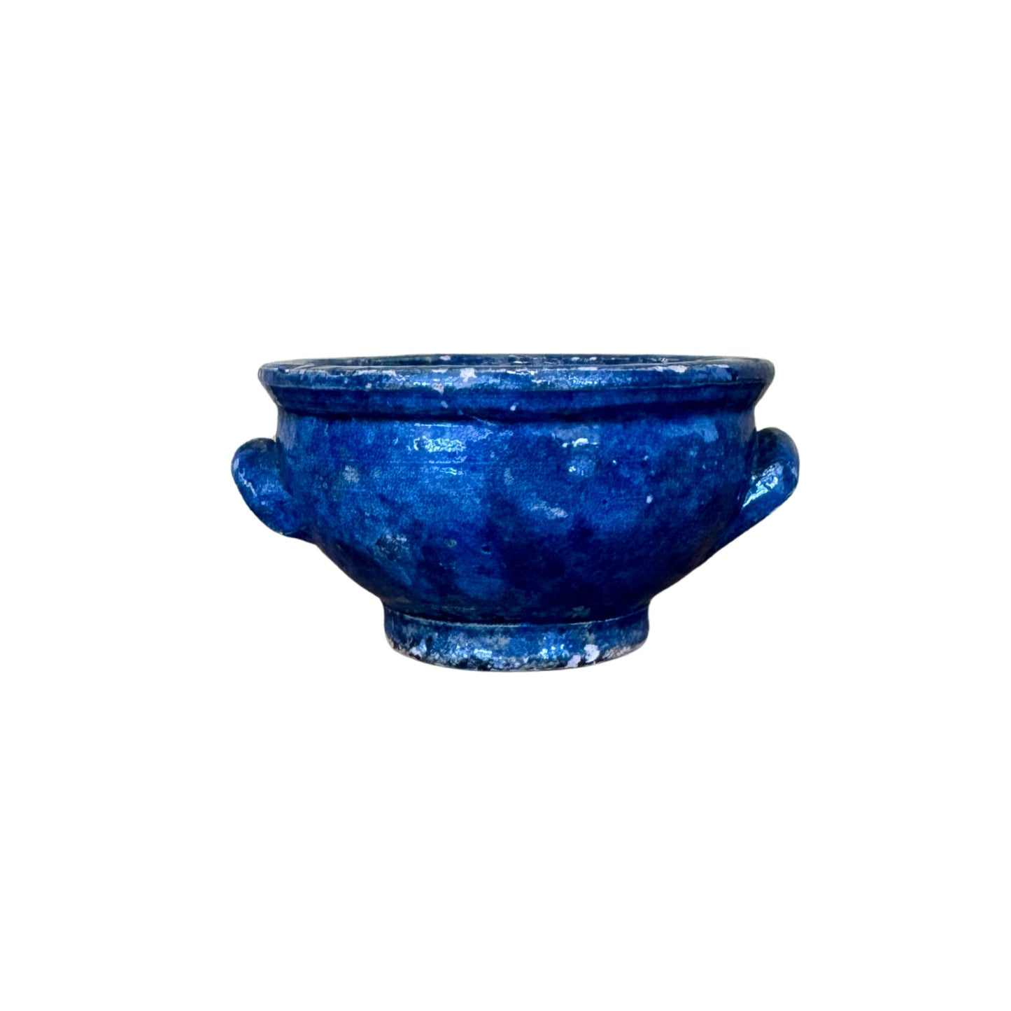 French Cobalt Earthenware Bowl