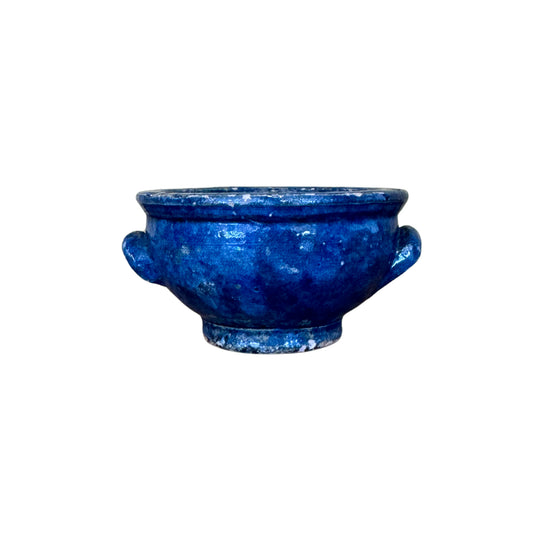 French Cobalt Earthenware Bowl
