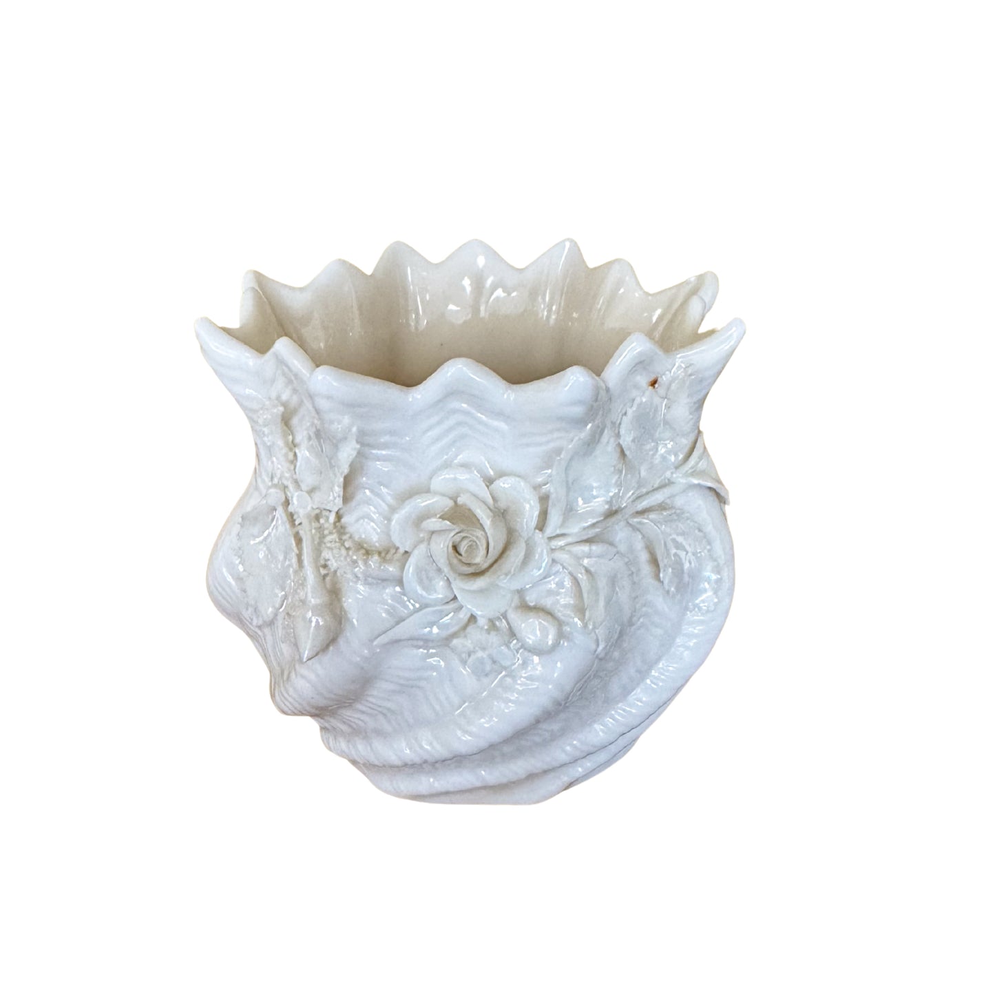 Belleek Floral Vase