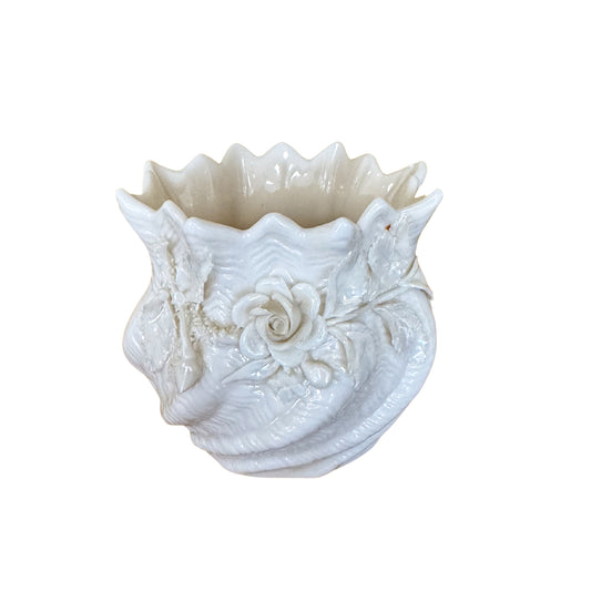 Belleek Floral Vase