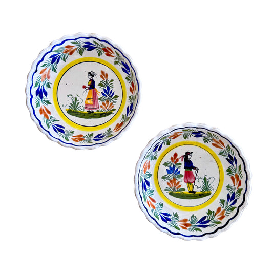 Henriot Quimper - Pair of Bowls