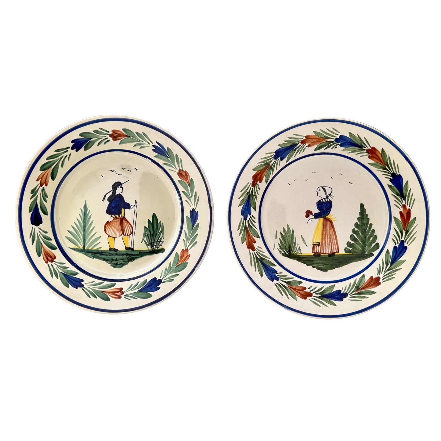 Henriot Quimper - Pair of Plates