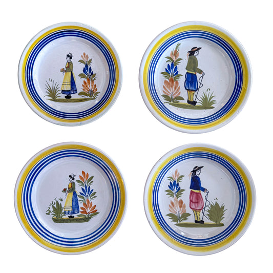 Henriot Quimper - Plate Set