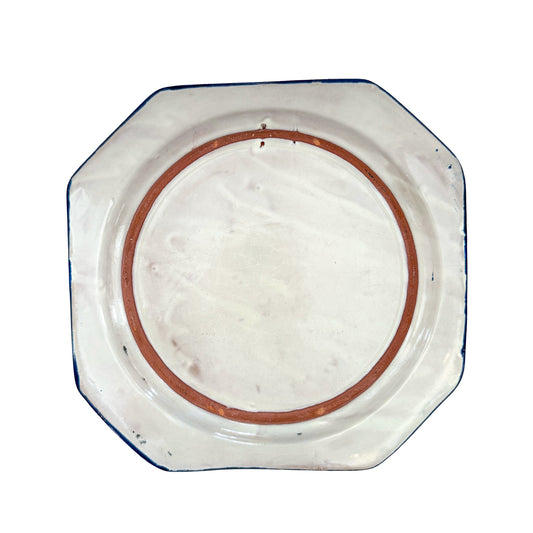 Hand Painted Mediterranean Style Ceramic Plate
