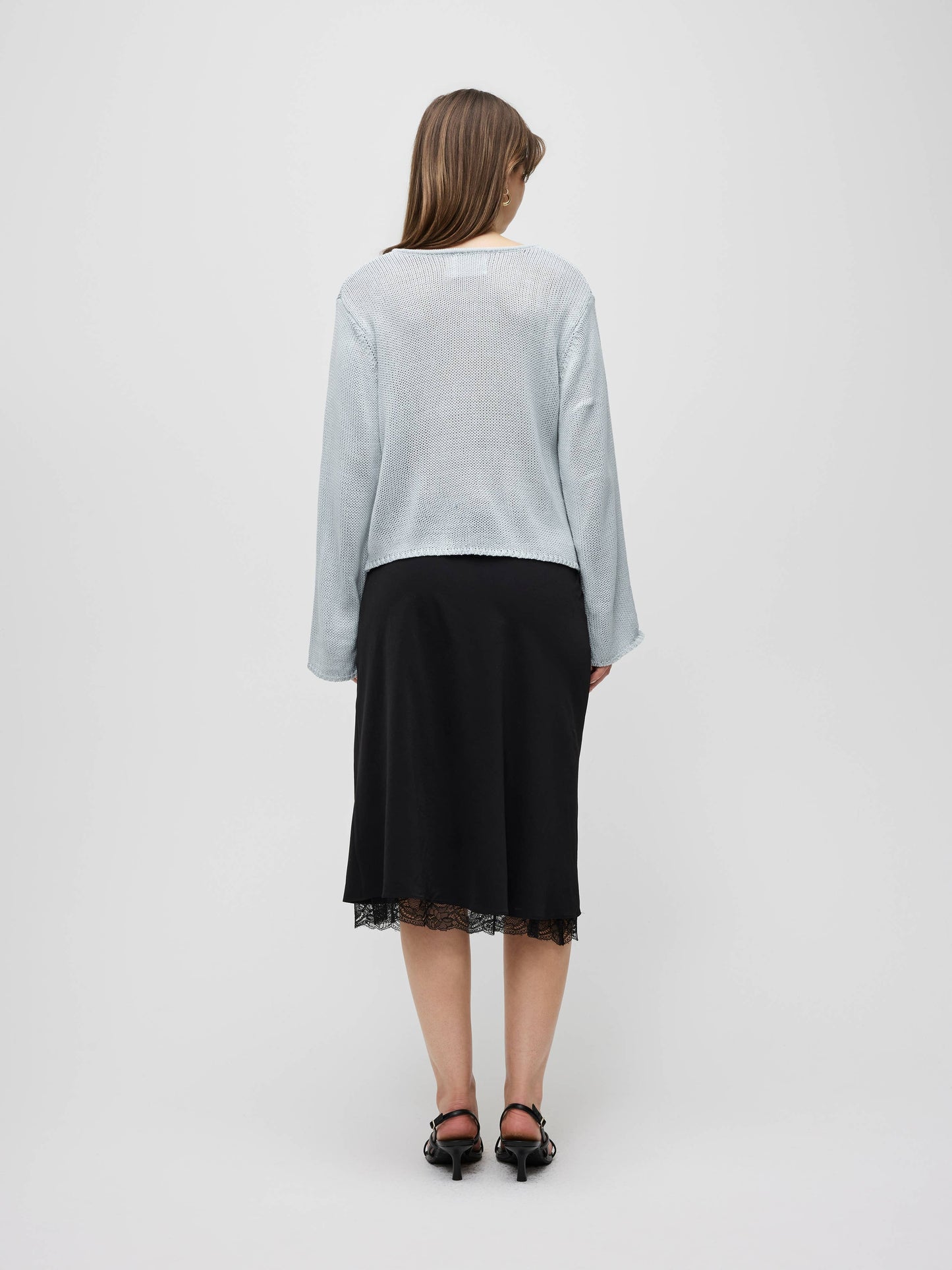 The Morgan Cardigan | Open Button Hole Long Sleeve Cardigan