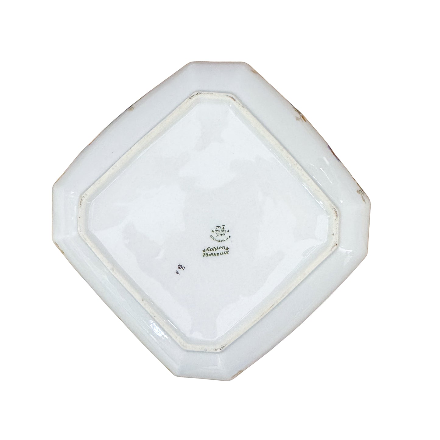 Square Golden Pheasant Bowl