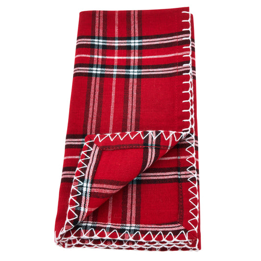 Plaid Whipstitch Napkin