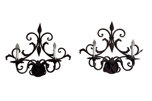 Iron Sconces (Pair)