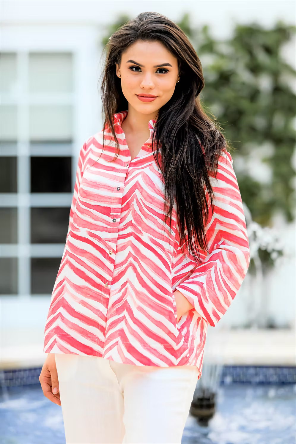Classic Button Down Shirt - Zebra