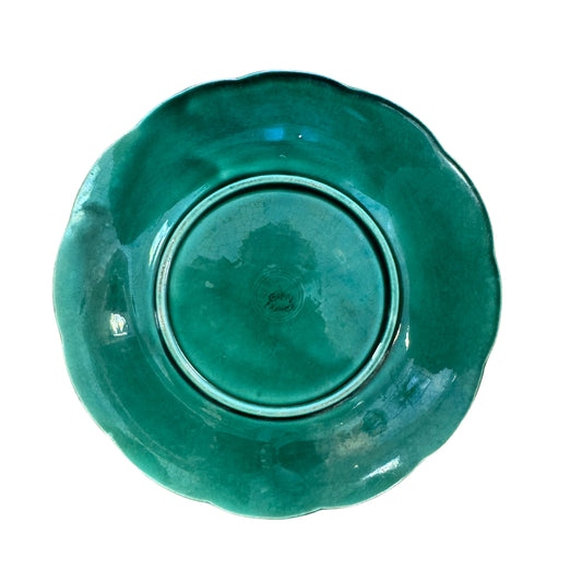 Sarreguemines Majolica Leaf Plate