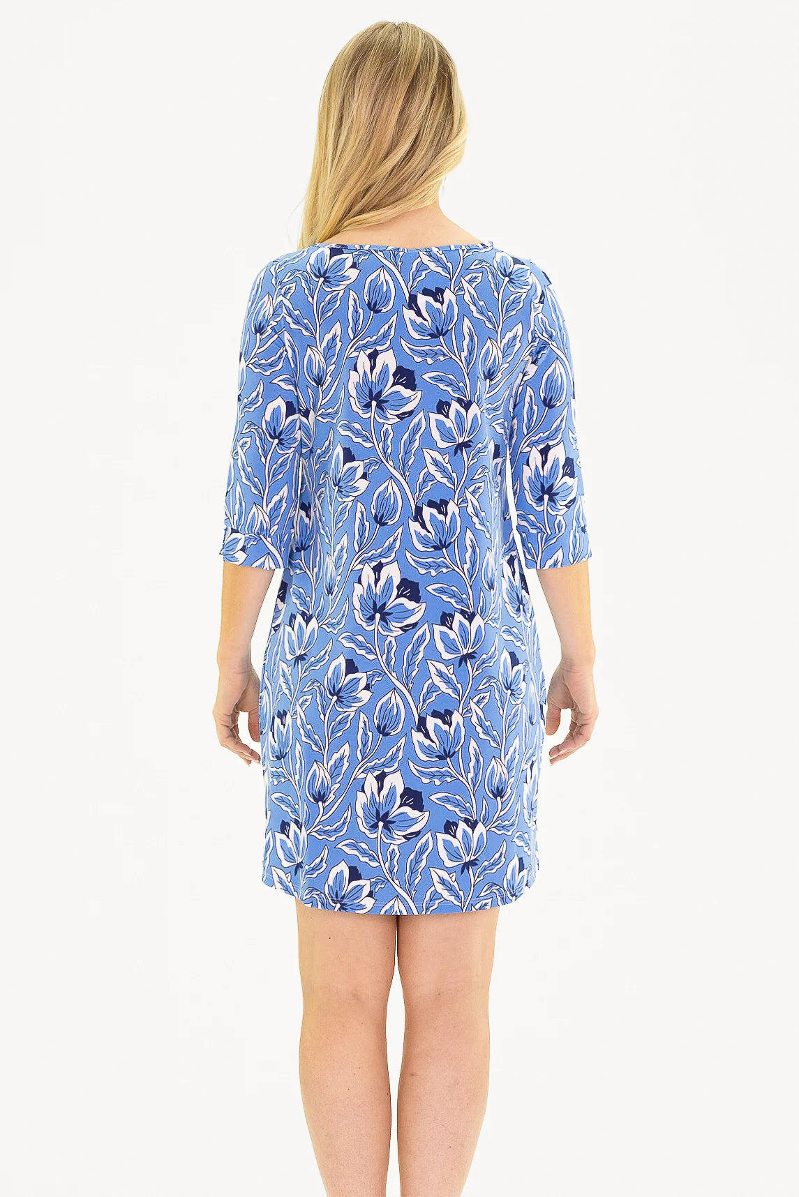 The Alicia Dress in Blue Blossom