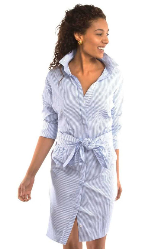 Breezy Blouson Dress - Stripe