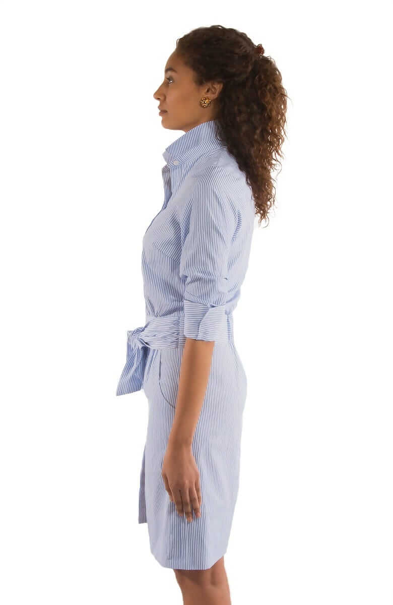 Breezy Blouson Dress - Stripe