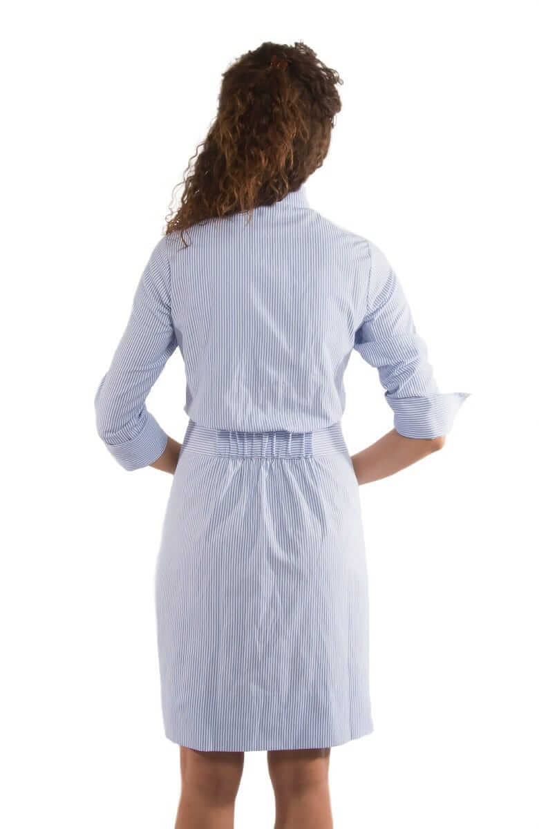 Breezy Blouson Dress - Stripe