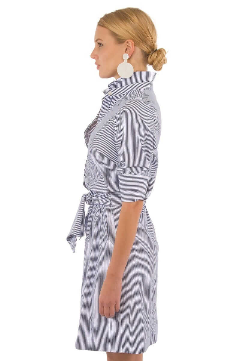 Breezy Blouson Dress - Stripe