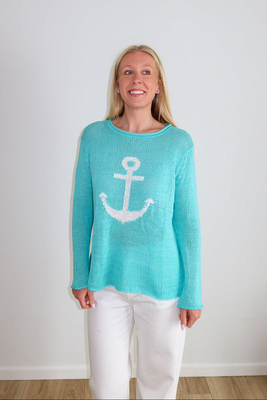Anchor Rollneck Cotton Sweater