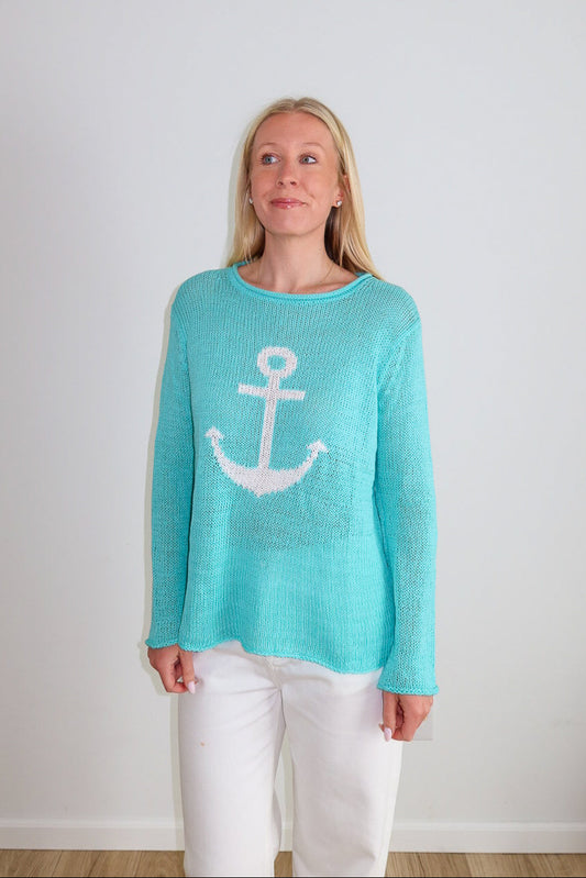 Anchor Rollneck Cotton Sweater