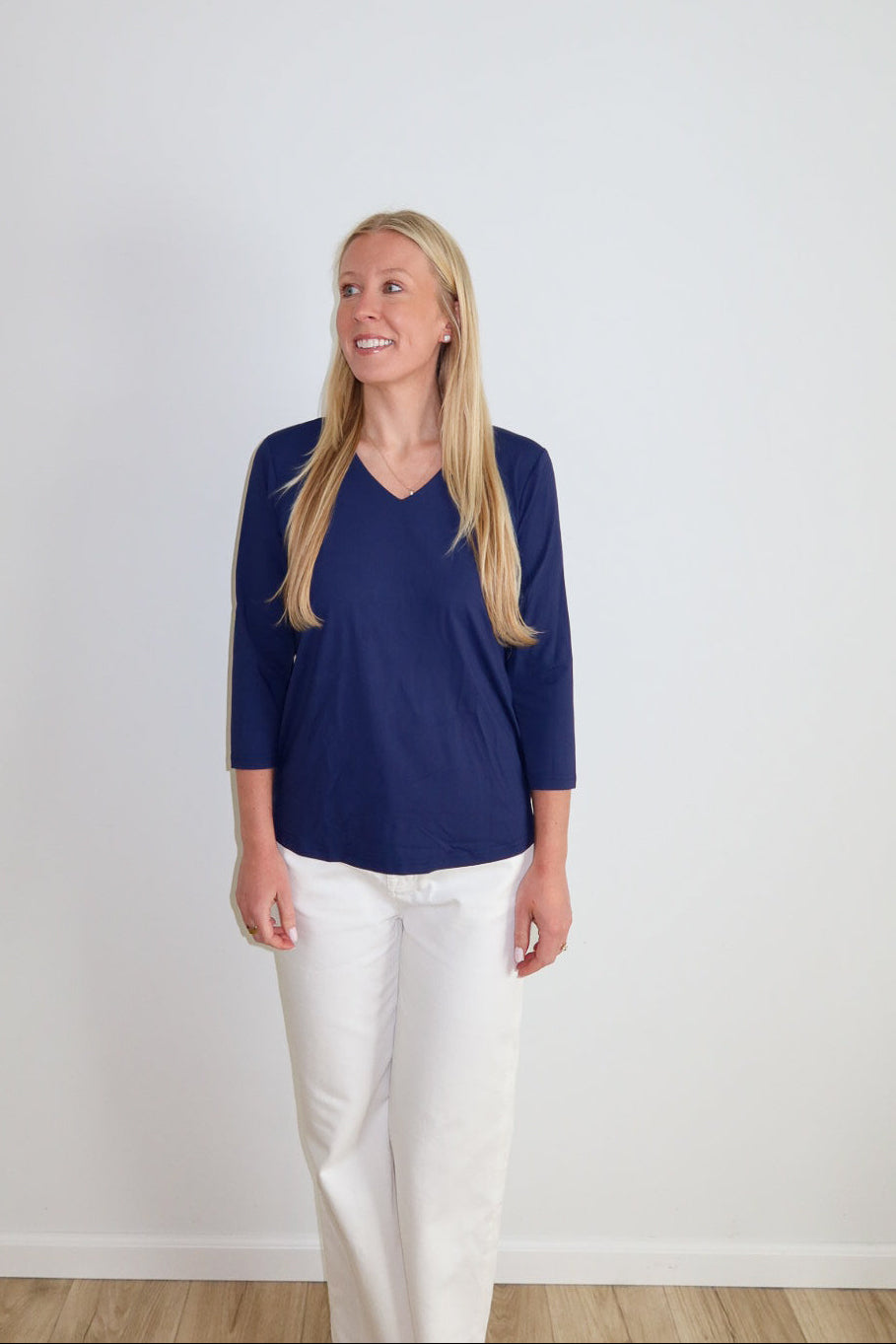 V-Neck Top (3/4 Sleeve)