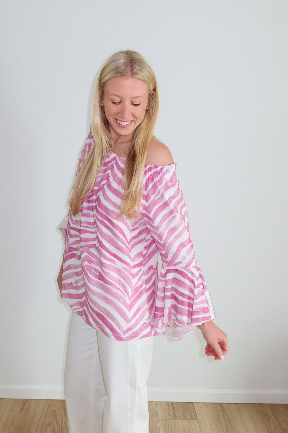 Carmen Top - Zebra Pink