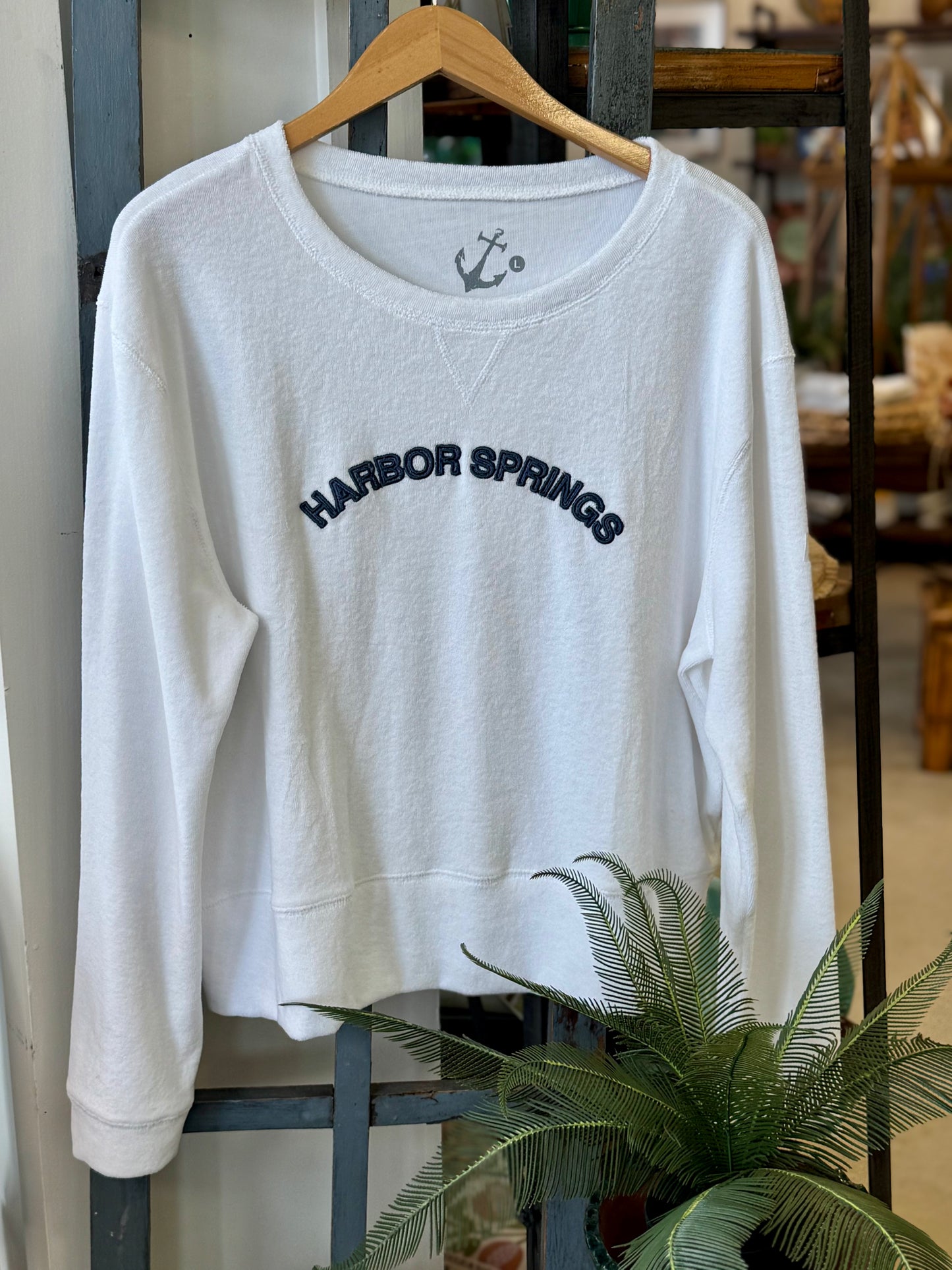 "Harbor Springs" Terry Crewneck