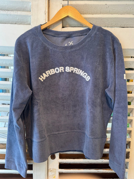 "Harbor Springs" Terry Crewneck