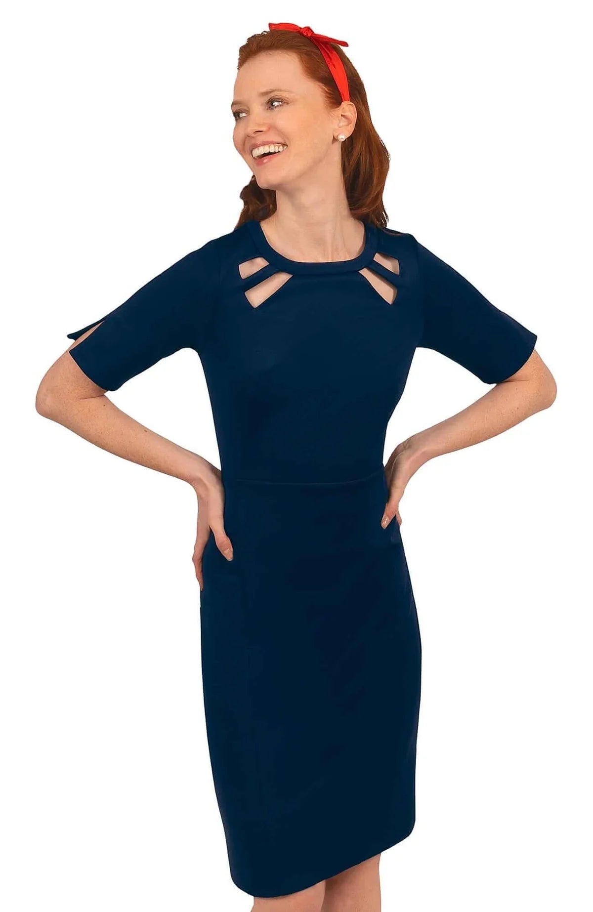 Jersey Peek A Boo Dress