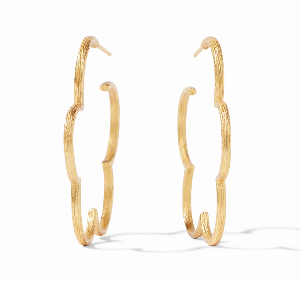 Gardenia Textured Hoop