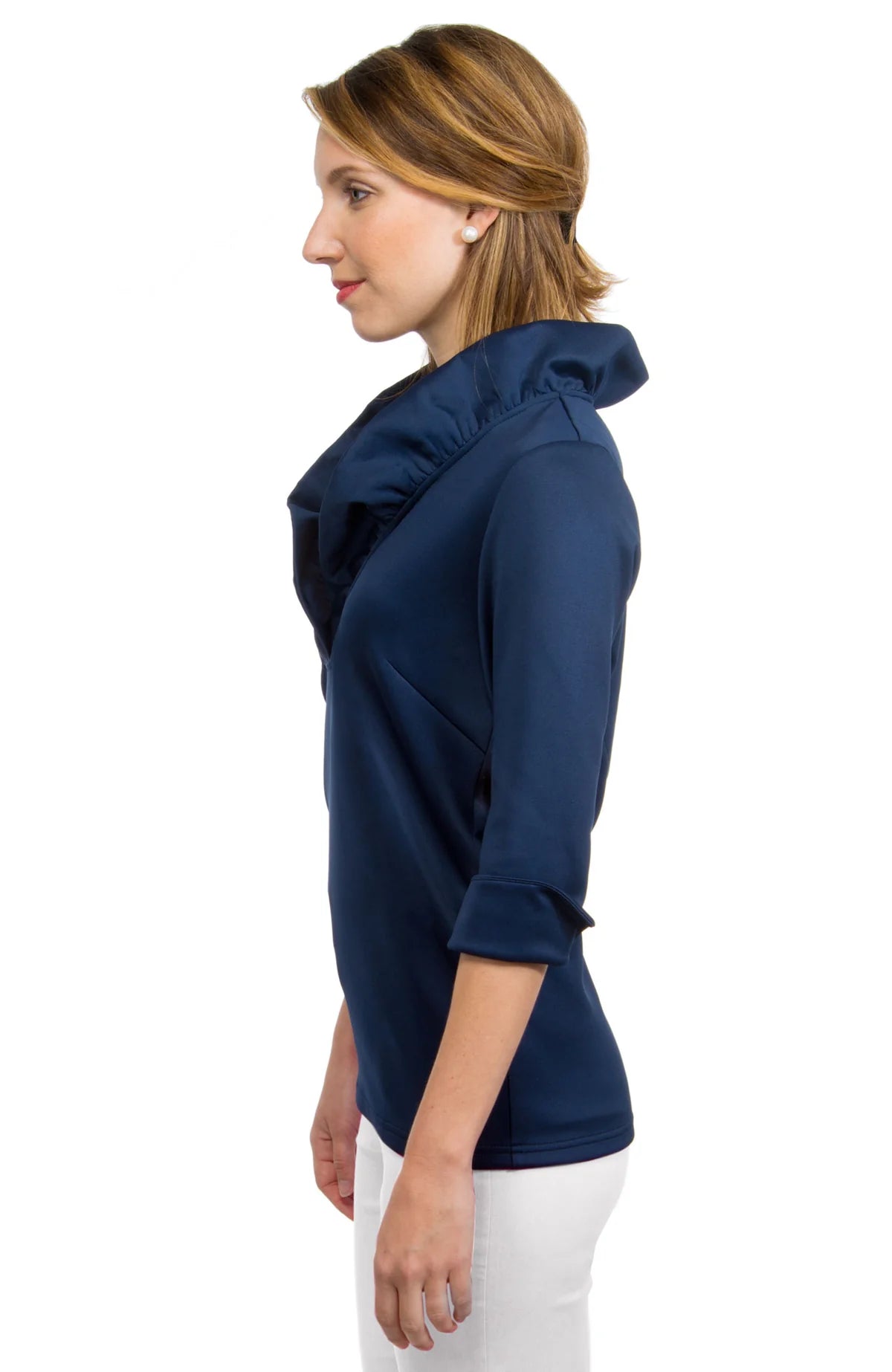 Ruffneck 3/4 Sleeve Top