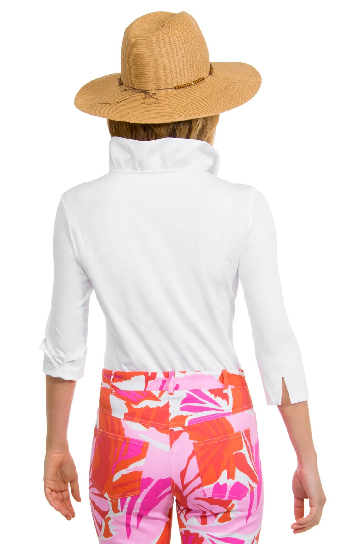 Ruffneck 3/4 Sleeve Top
