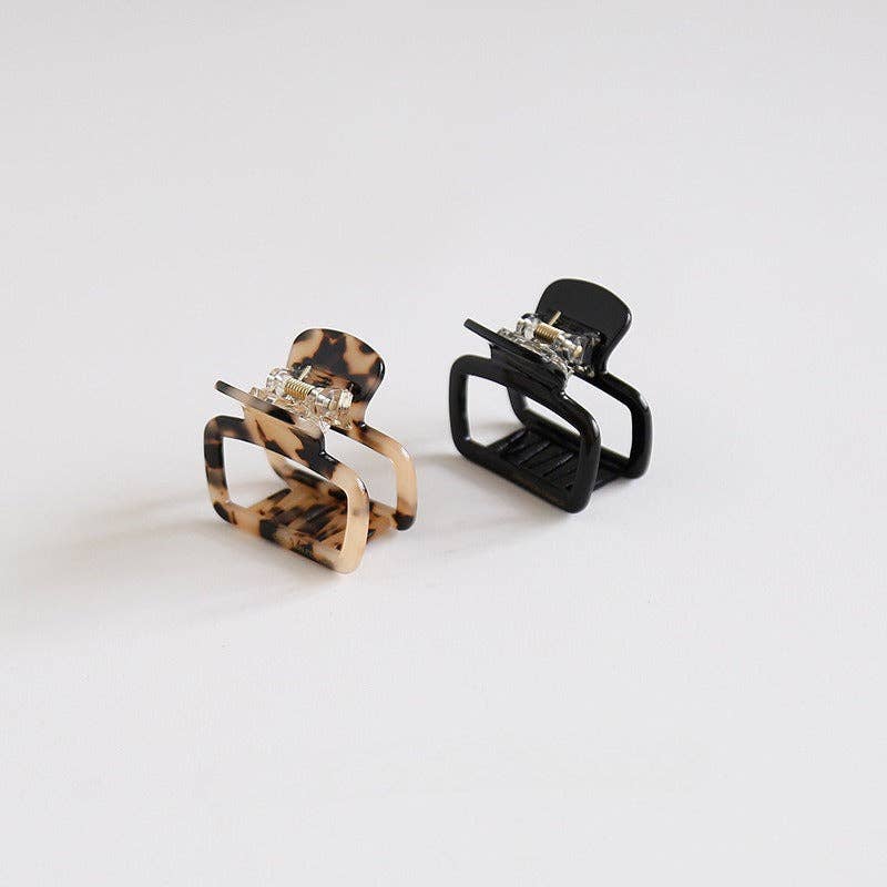 Minimalist Acetate Square Medium Hair Clip DP25B962
