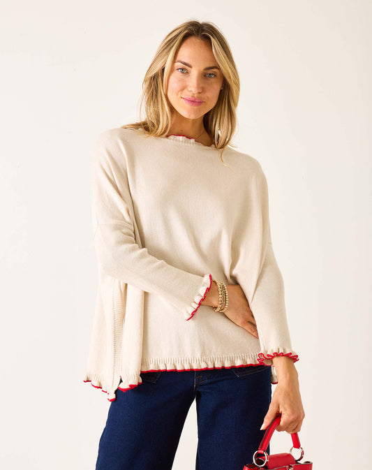 Catalina Ruffle Sweater