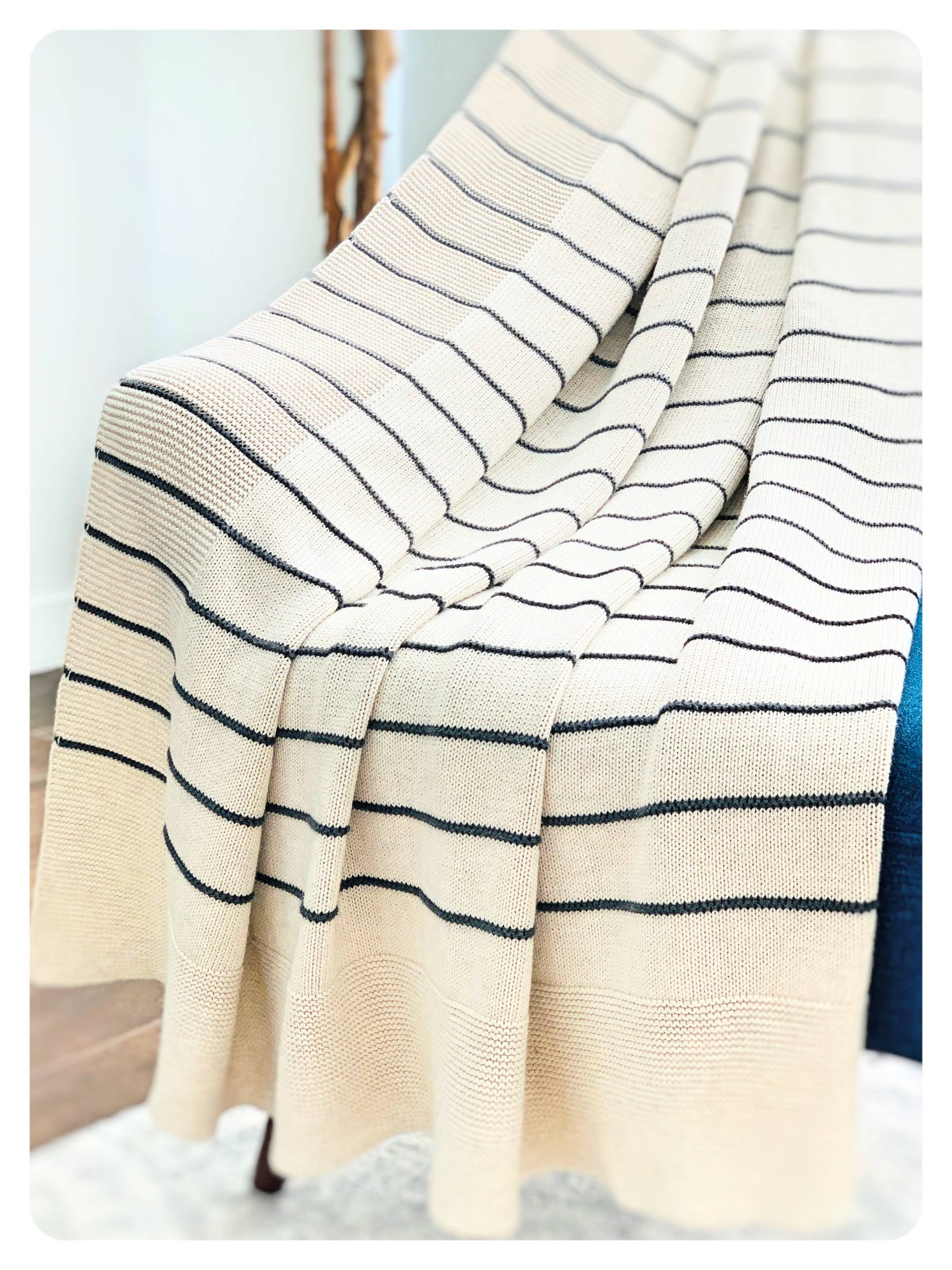 Phoenix Cotton Knit Throw Blanket