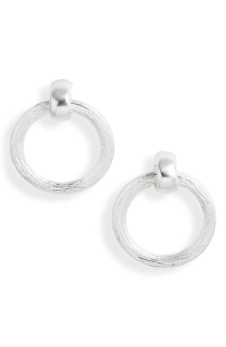 Elegant Large Door Knocker Stud Earrings