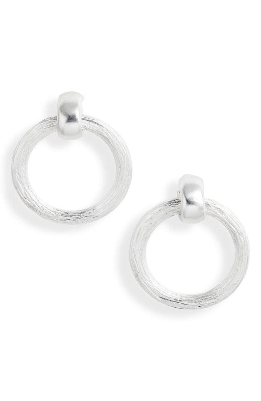 Elegant Large Door Knocker Stud Earrings