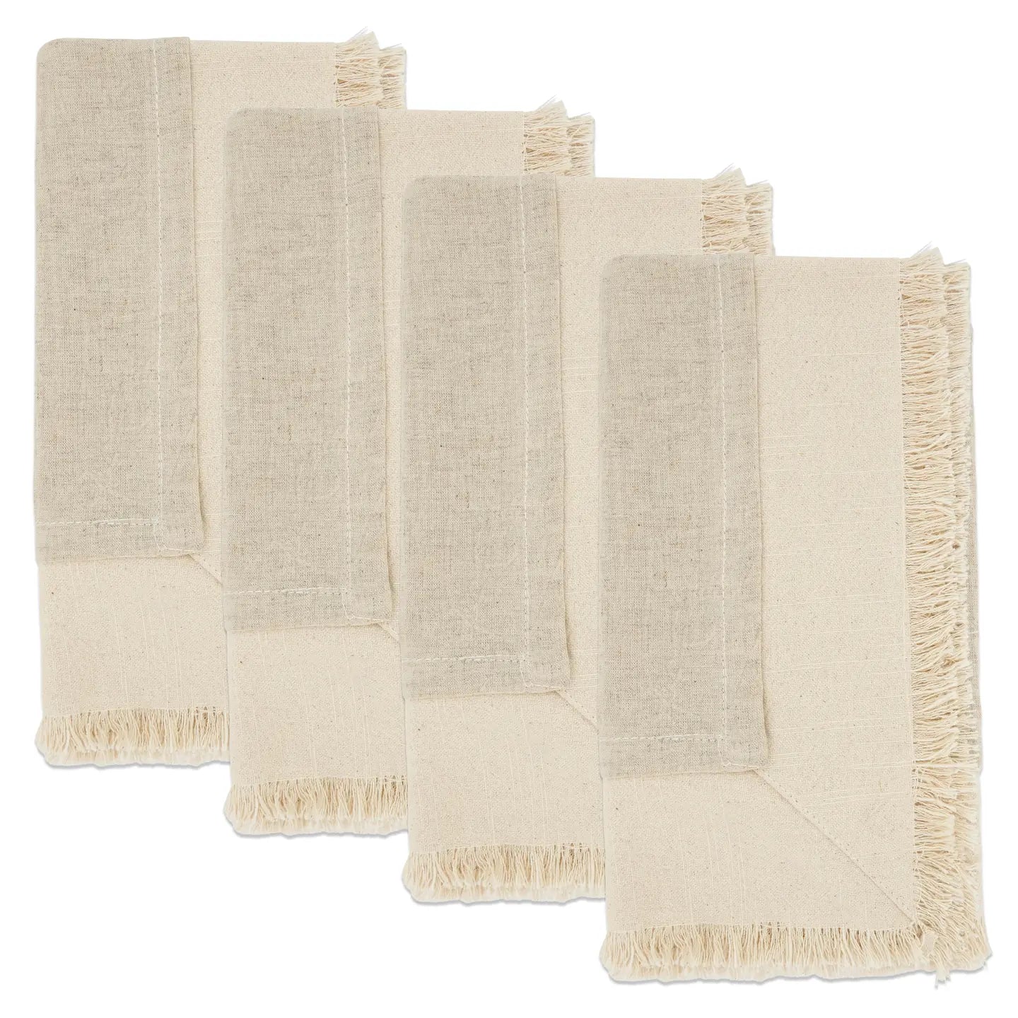 Double Layer Fringe Napkin (Set of 4)