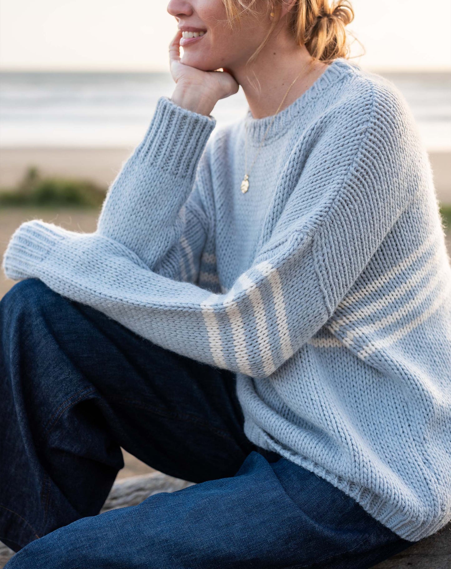 Seacoast Stripe Crewneck Sweater