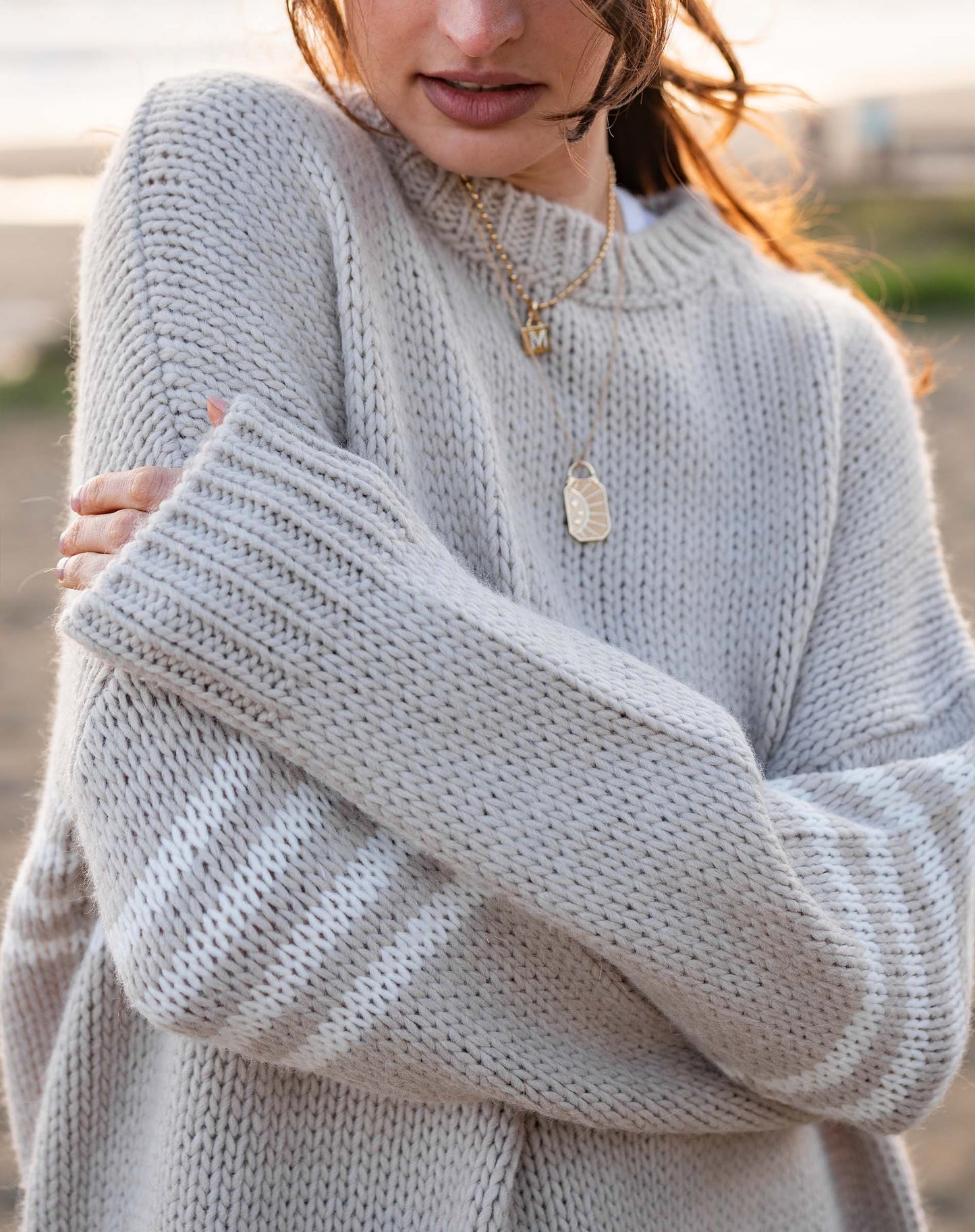 Seacoast Stripe Crewneck Sweater
