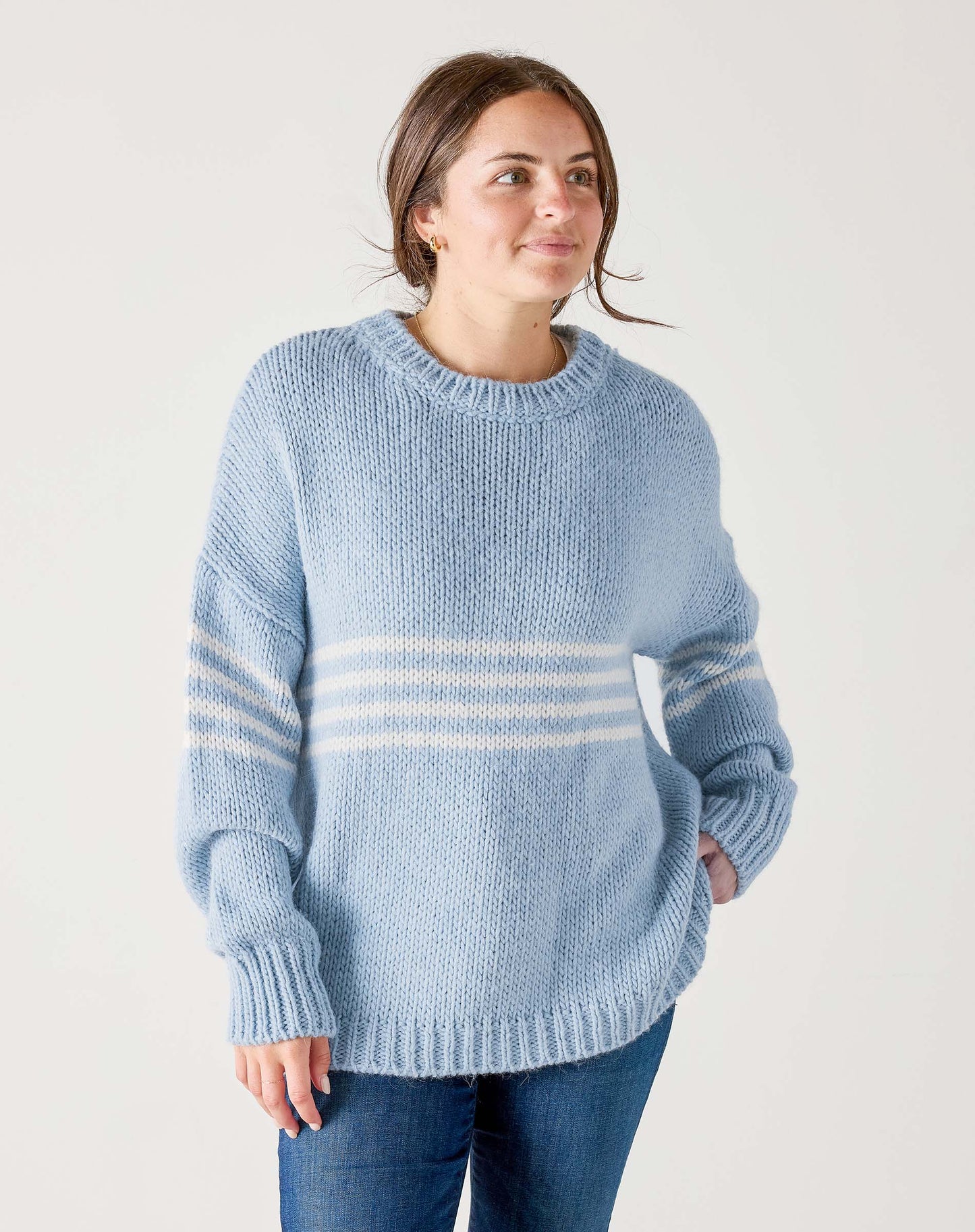 Seacoast Stripe Crewneck Sweater