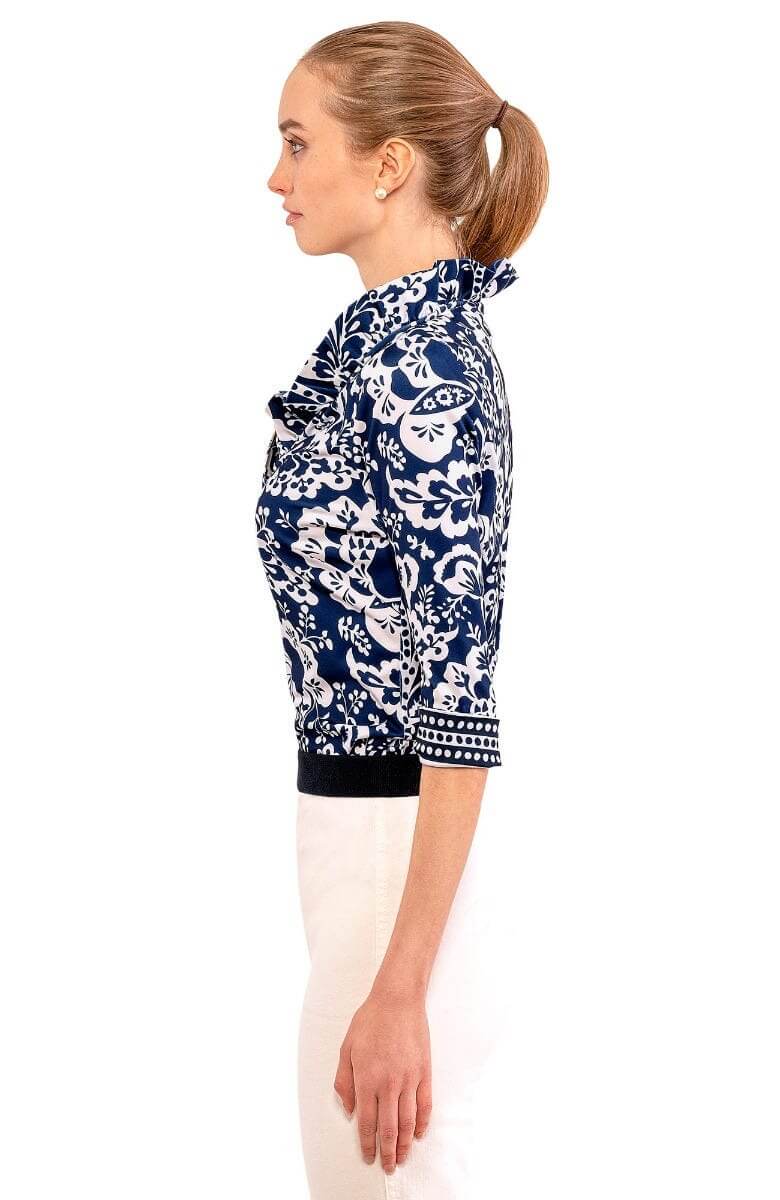 Ruffneck 3/4 Sleeve Top
