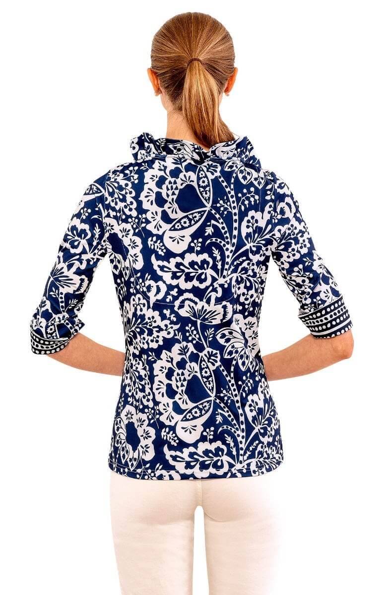 Ruffneck 3/4 Sleeve Top